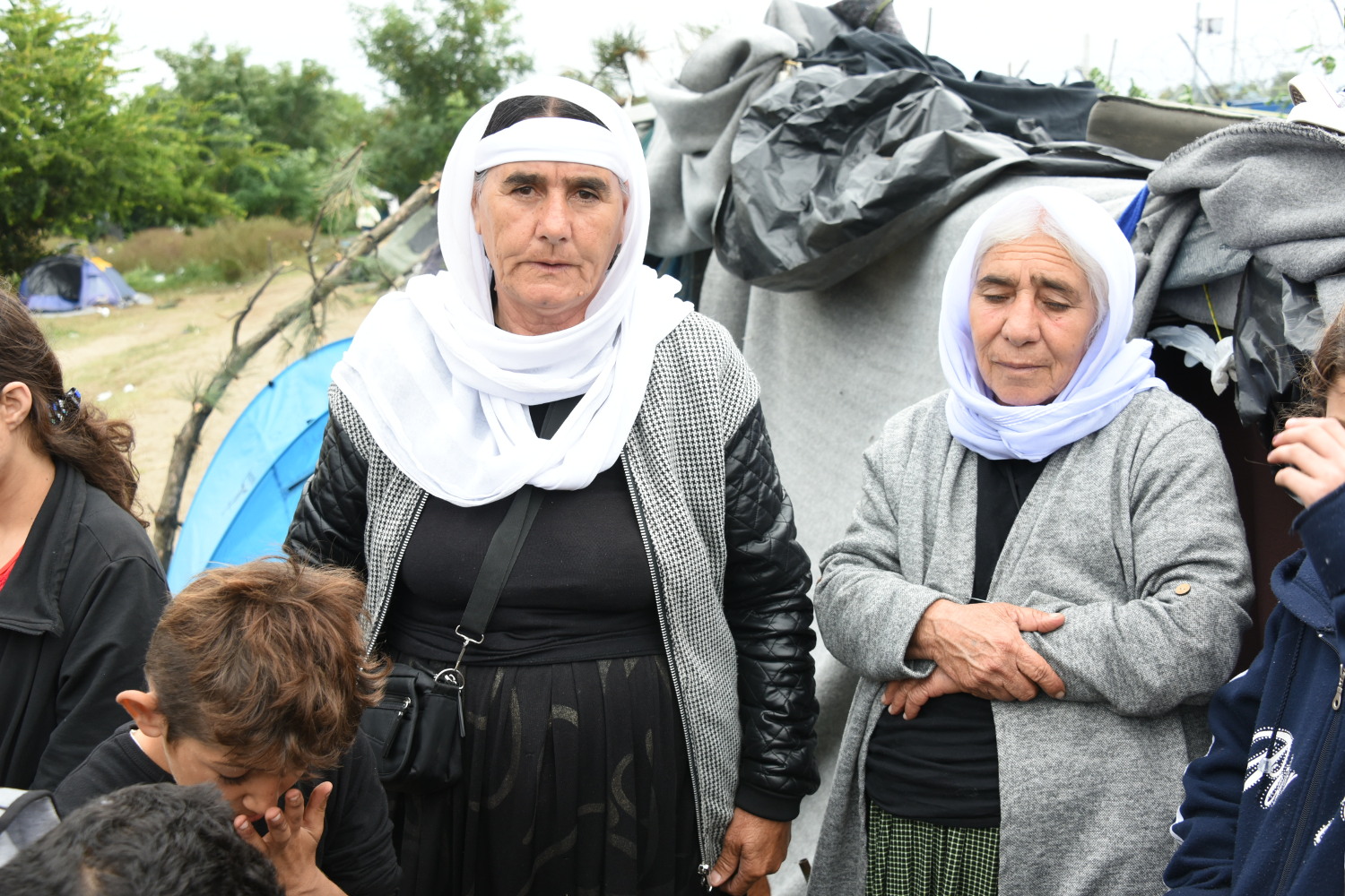 Famille syrienne espérant passer la frontière serbo-hongroise